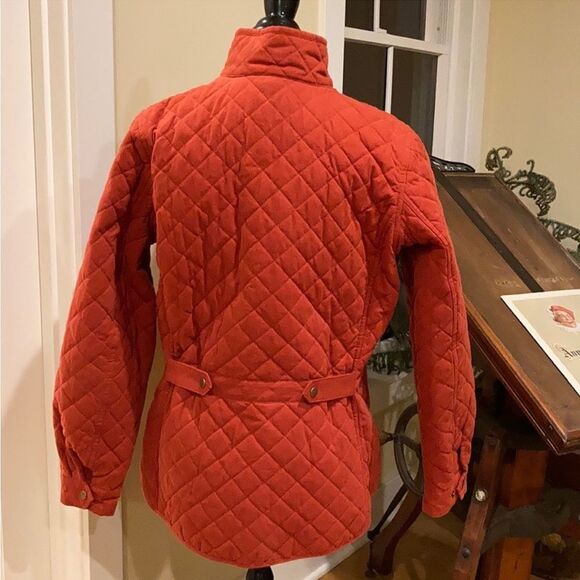 Duluth Trading Burnt Orange Cortland Quilted Jacket Size Small Fisherman Core - Picture 7 of 11